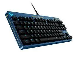 Logitech G Pro X TKL mechanical gaming keyboard with RGB lighting, hot-swappable switches, and tournament-grade build quality.
